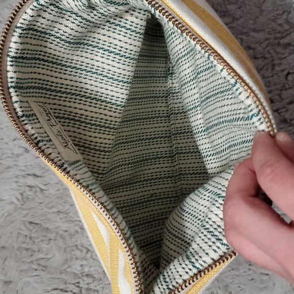 Akola Project yellow stripes clutch/make up bag - Picture 8 of 8